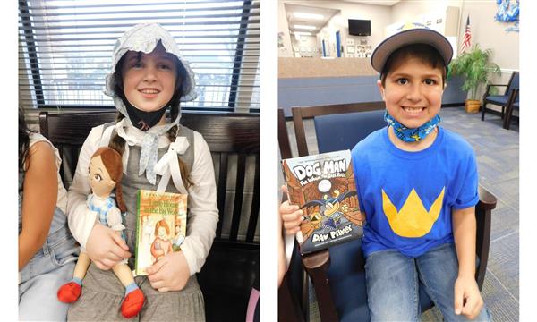 Students dressed as book characters